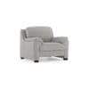 Farina Essential 1 Seater Fabric Sofa in Vapour Grey Colour