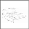 Aeris Cloudline Queen Size Bed in Boucle With Oak wood Frame