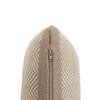 Herringbone Stone  And Natural Cushion Cover  16X16 Inches