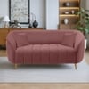 Nero Velvet 2 Seater Sofa in Pink Colour