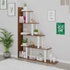 Wolabey Engineered Wood Bookshelf with Brown Maple & White finish