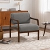 Citrus Boucle Fabric Arm Chair in Grey