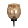 Devansh Metal Electric Wall Light in black Colour with Lavender Shade Count of 1 Light