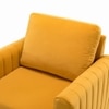 Rafeal Fabric Lounge Chair in Yellow Colour