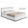 Baltoro Engineered Wood King Size Hydraulic Storage Bed In White Finish