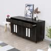 Hexa Red Multipurpose Storage Cabinet With 2 Drawer 4 Door in Flower Wenge Colour