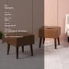 Axel Faux Leather Wooden bench for sitting Set of 2