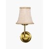 Devansh Gold Wall Mounted Lamp With Beige Jute Shade