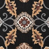 Presto Black Traditional Hand Tufted Wool Carpet 6X9 Feet