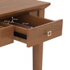 Malabar Solid Wood Study Table in Amber Walnut Finish