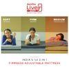 LiveIn Adapt - Roll Pack Mattress with 3 Interchangeable Firmness Layers (78 x 48 in, 6 Inches)