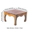 Lyon Sheesham Wood Coffee Table In Teak Finish