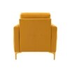 Rafeal Fabric Lounge Chair in Yellow Colour