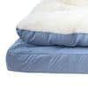 Orthopaedic Pillow Top Viscose Pets Bed in Blue Colour