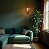 Gem Brown Solid Wood Single Hanging Light