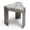 Avina Sheesham Wood End Table / Tea Table in Rustic Grey Matte Finish