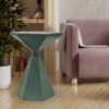 Metalsmith Round Side Table – Metal, Powder Coat Finish