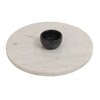 Marble Chip and Dip Tray with Small Dip Bowl