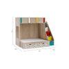 Pattern Dreams Bunk Bed with Storage in Oak Colour BKBB020