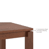 Atlas Solid Wood 6 Seater Compact Dining Table In Honey Finish
