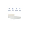 Joben Engineered Wood King Size Bed In White Finish