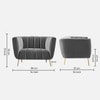 Grace Fabric Sofa (Grey)