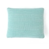 Moss Knit Sky Blue  And Natural Cushion Cover  16X16 Inches
