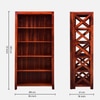 Sheesham Wood Bookshelf In Scratch Resistant Honey Oak Finish