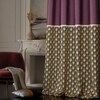 Stoa Paris Satin Long Door Curtains, Room Darkening Blackout Curtains Pack of 2, Royal Rouge - with Back Lining