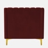 Fame Velvet 1 Seater Sofa in Maroon Colour