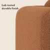 Reno Lounge Chair in Rust Himalaya Boucle Colour