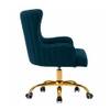 Doe Buck Adan Modern Teal Velvet Office Chair