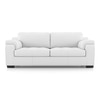 Trissino 3 Seater Premium Italian Leather Sofa In Polaris