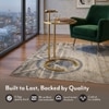 Zion Metal Drink Table in Gold Finish
