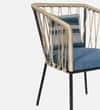 Patio Lounge Chair In Black Finish