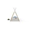 Camping Out Engineered Wood Bed in White Colour