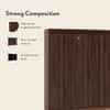 Webster 48 Pair Shoe Rack in Walnut Finish