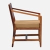 Marlon Lounge Chair in Brown Fabric