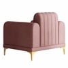 Josbert Velvet 1 Seater Sofa In Peech Colour