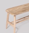 Norway Solid Wood Bench In  Natural  Finish