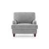 Ophelia 1 Seater Fabric Sofa In Granite Weave