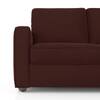 Apollo High Back 1 Seater  Fabric Sofa In Deep Crimson Velvet Colour