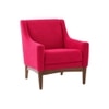 Claudia Boucle Fabric Arm Chair in Red Colour