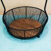 Ireka Home Nest Acacia Wood Storage Basket – Round Design