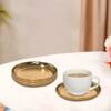 Metalsmith Metal Coaster Set of 4 Gold Finish Table Coasters