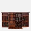 Rangrez Small Sheesham Wood Bar Cabinet in Honey Oak Finish