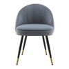 Momence Metal Accent Chair in Grey Colour