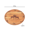 Ireka Home Wild Grove Acacia Wood Serving Plate – Carved Design