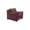 Farina 1 Seater Half Leather Sofa in Wine Colour