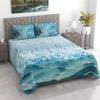 Multi shade digital Print 400 Tc Cotton Flat Super King Size Bedsheet With 2 Pillow Cover